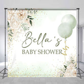 Aperturee - Aperturee Custom Floral Balloons Boho Baby Shower Backdrop
